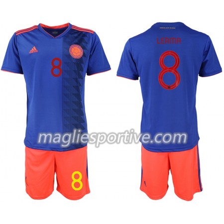 Completo Calcio Colombia LERMA 8 Bambino Divisa Trasferta Copa América 2019